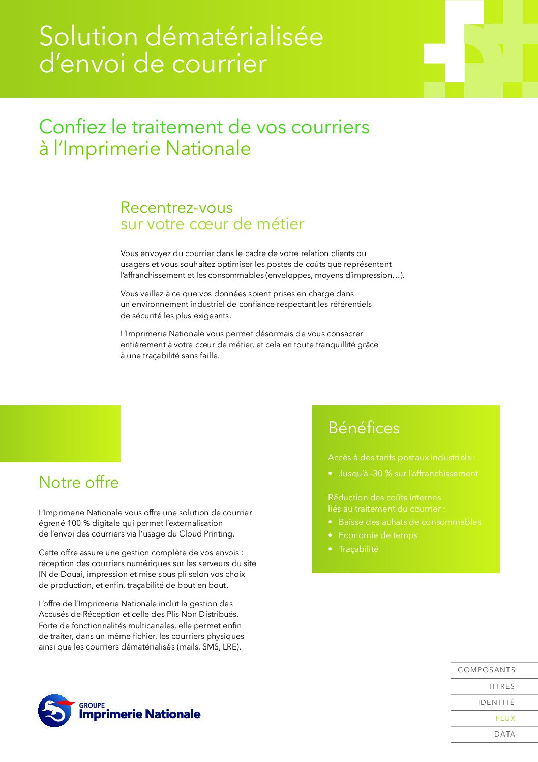 Courrier égrené – IN Groupe